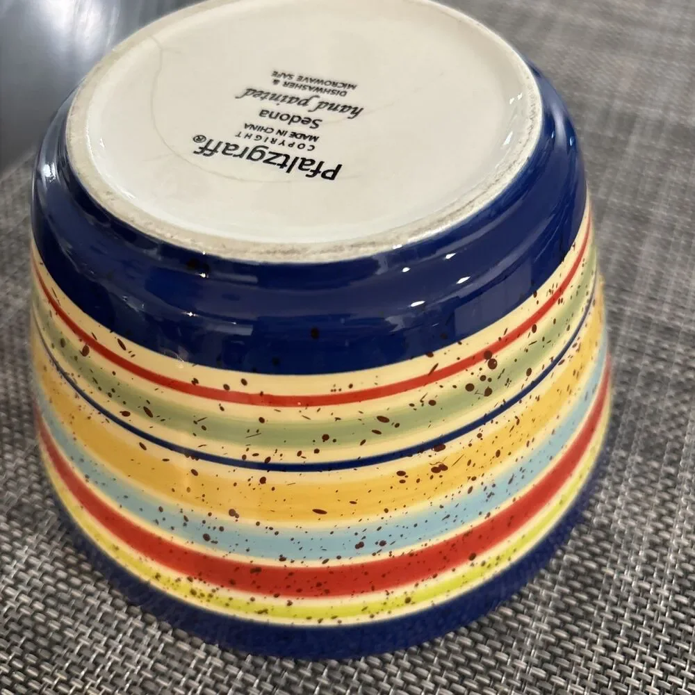 Pfaltzgraff Sedona Soup Cereal Bowl Hand Painted Southwest Colorful 6